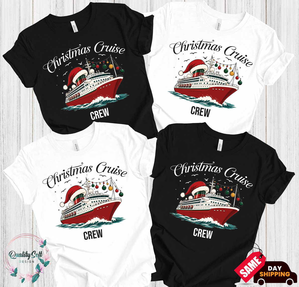 Christmas Cruise Crew Shirts, Cruisin family shirts, Cruise shirts (QS1494)