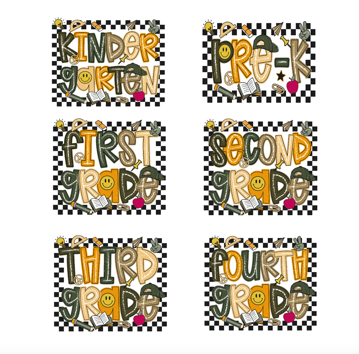 (Customizable)Kindergarten-Fifth Grade,School Shirts(QS932)