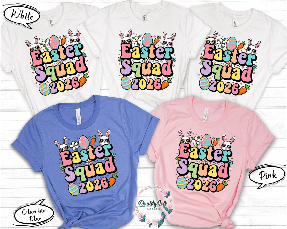 Easter Squad,Bunny and Egg Shirts(QS1296)