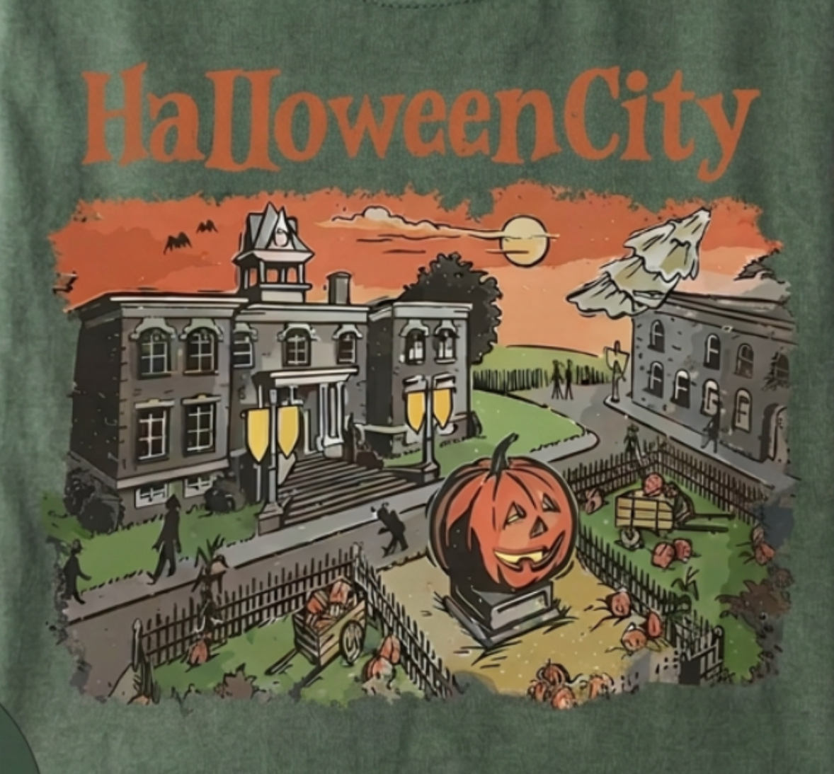 Halloween City,Fall Shirts(QS973)