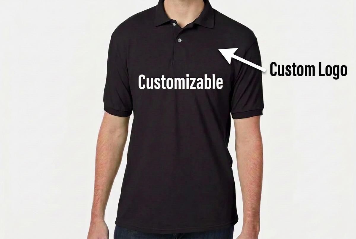 Unisex Adult Hanes Polo Shirt, Custom Text/Logo,Personalized Design(054X)