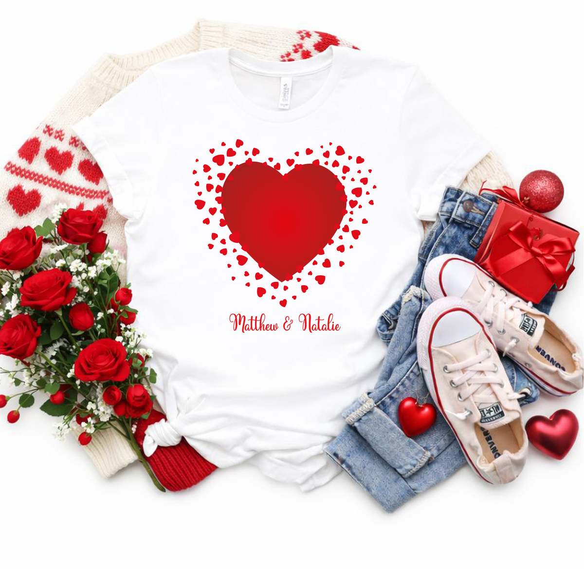 (Customizable)Valentines Day,Couple Shirts(QS1216)