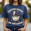 Festive Goose,Christmas Shirts(QS1174)