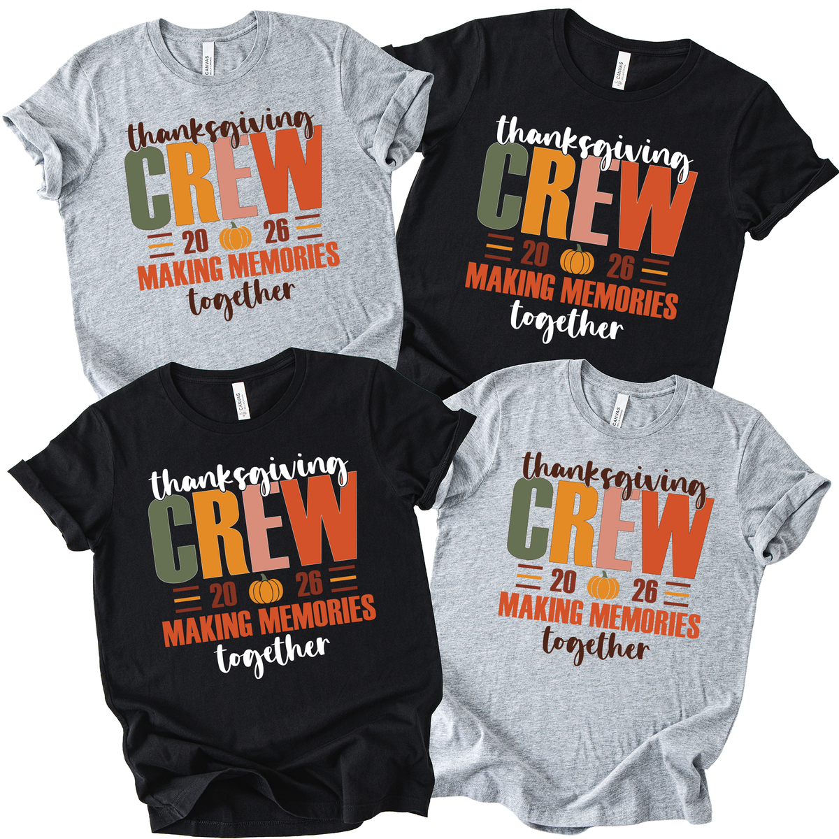 Thanksgiving Crew Shirts,Fall Family Shirts(QS1538)