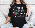 Shine Bright Nurse,Christmas Shirts(QS1133)