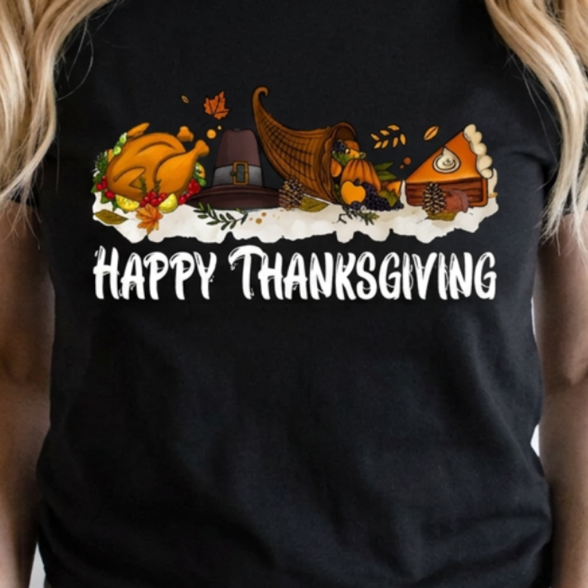 Thanksgiving Dinner,Fall Shirts(QS1004)