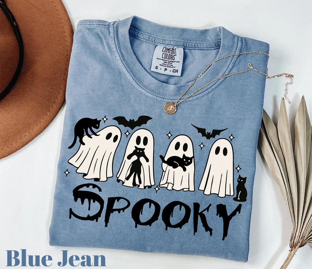 Spooky Multi Ghost,Halloween Shirts(QS859)