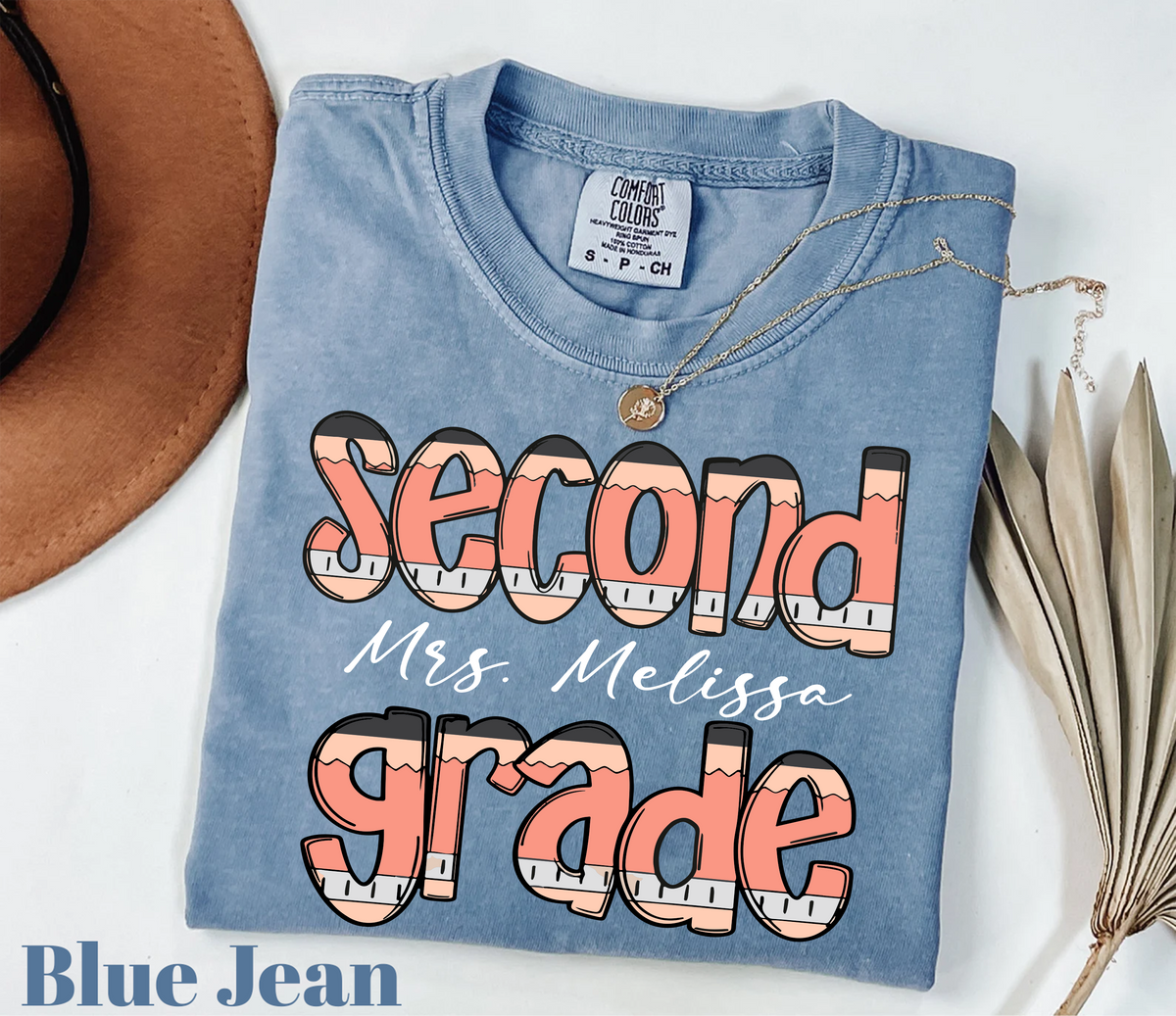 (Customizable)Second Grade,Teacher Name,School Shirts(QS969)