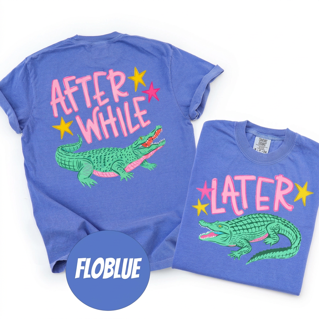 Later Gator,Crocodile Shirt(QS1390)