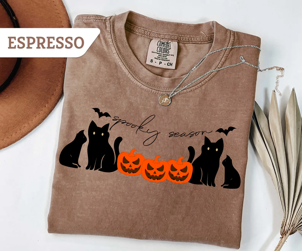 Black Cat Season,Halloween Shirts(QS885)