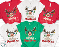 Merry Christmas,Funny Reindeer Shirts(QS1463)