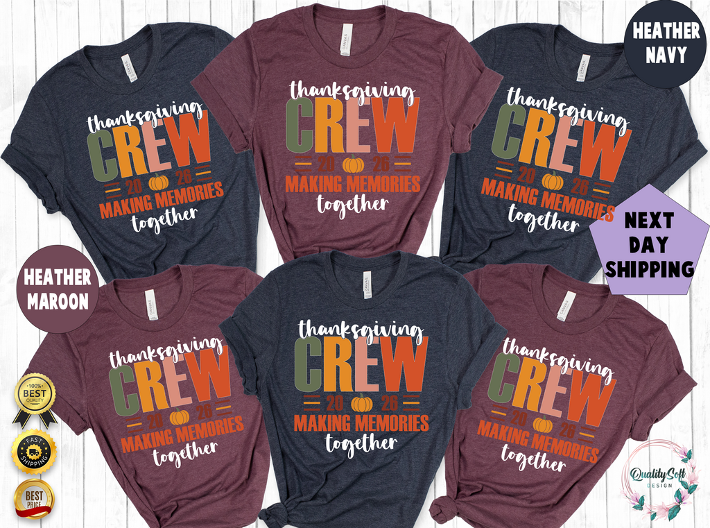 Thanksgiving Crew Shirts,Fall Family Shirts(QS1538)