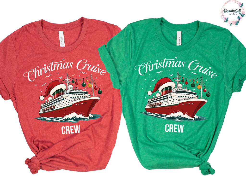 Christmas Cruise Crew Shirts, Cruisin family shirts, Cruise shirts (QS1494)