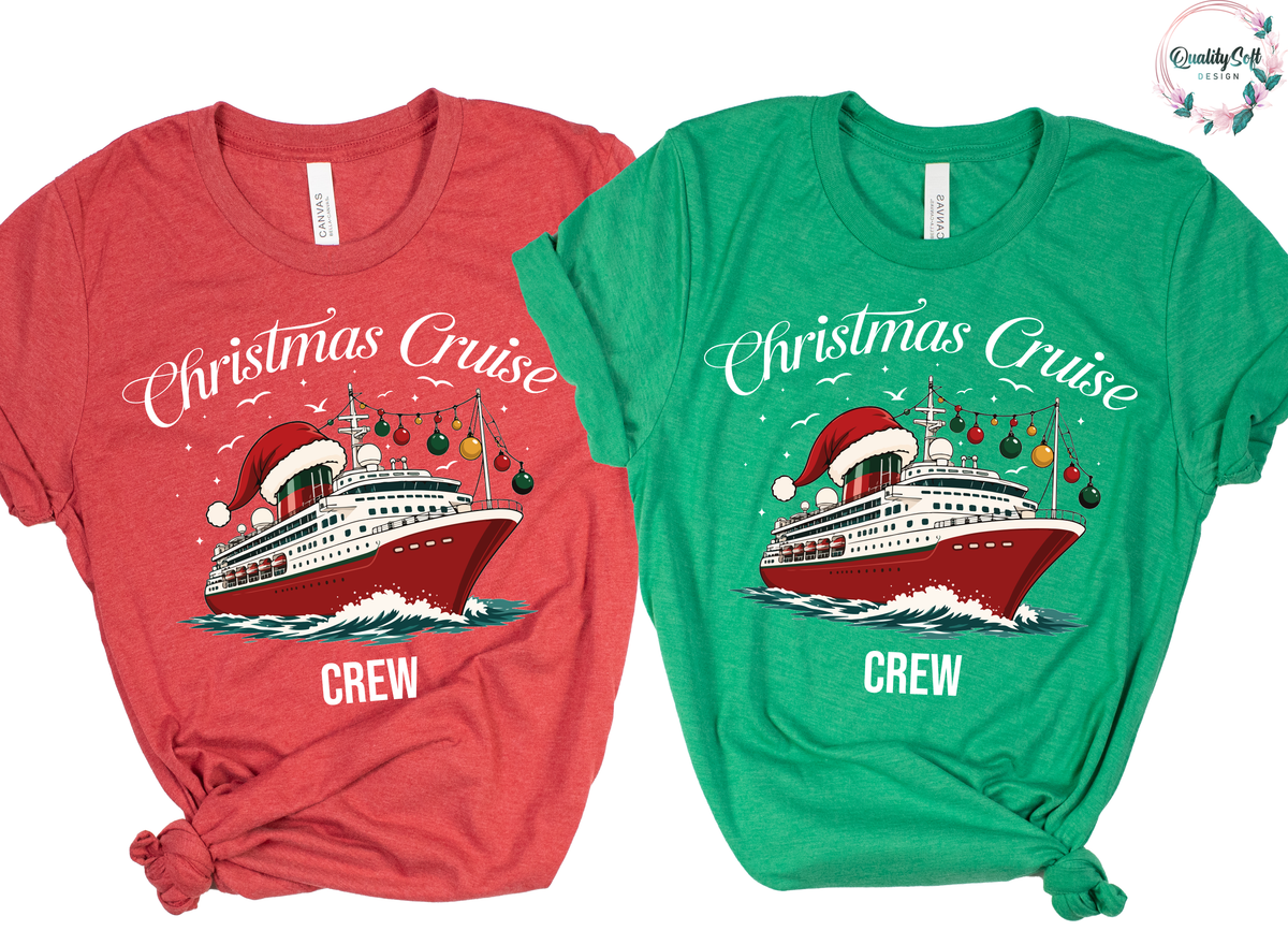 Christmas Cruise Crew Shirts, Cruisin family shirts, Cruise shirts (QS1494)