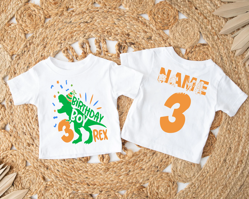 (Customizable)Dinosaur Boy,Birthday Shirts(QS908)