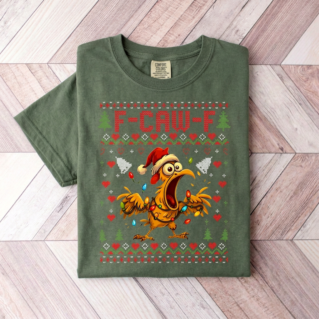 F-Caw Chicken,Christmas Shirts(QS1173)