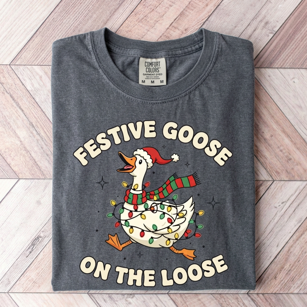 Festive Goose,Christmas Shirts(QS1174)