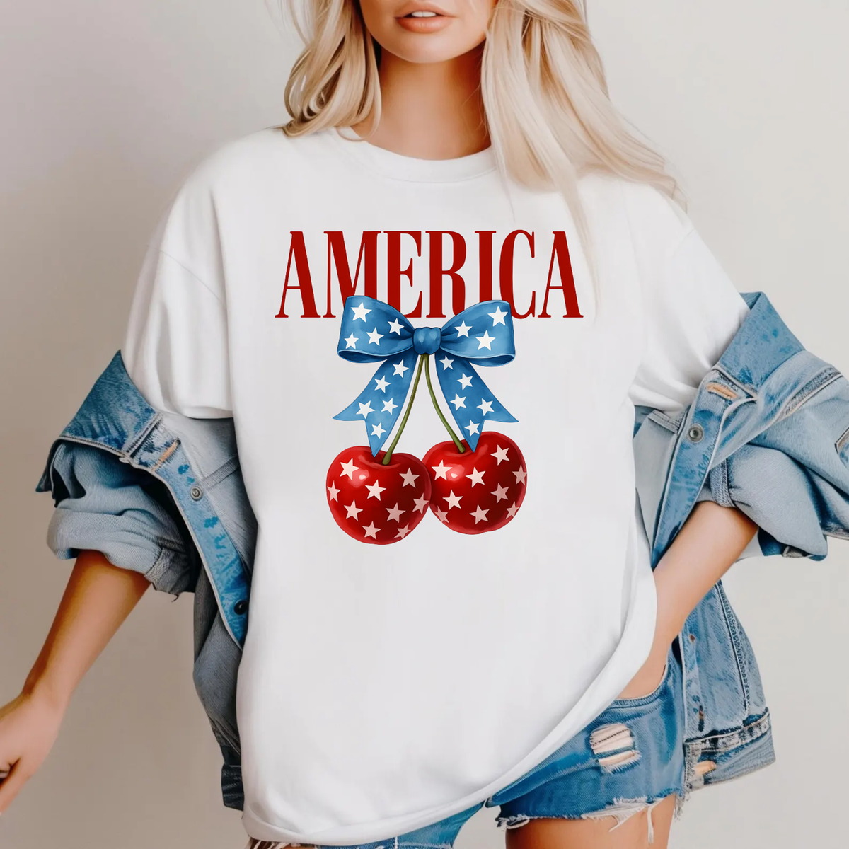 American Cherry,July 4th Shirts(QS858)