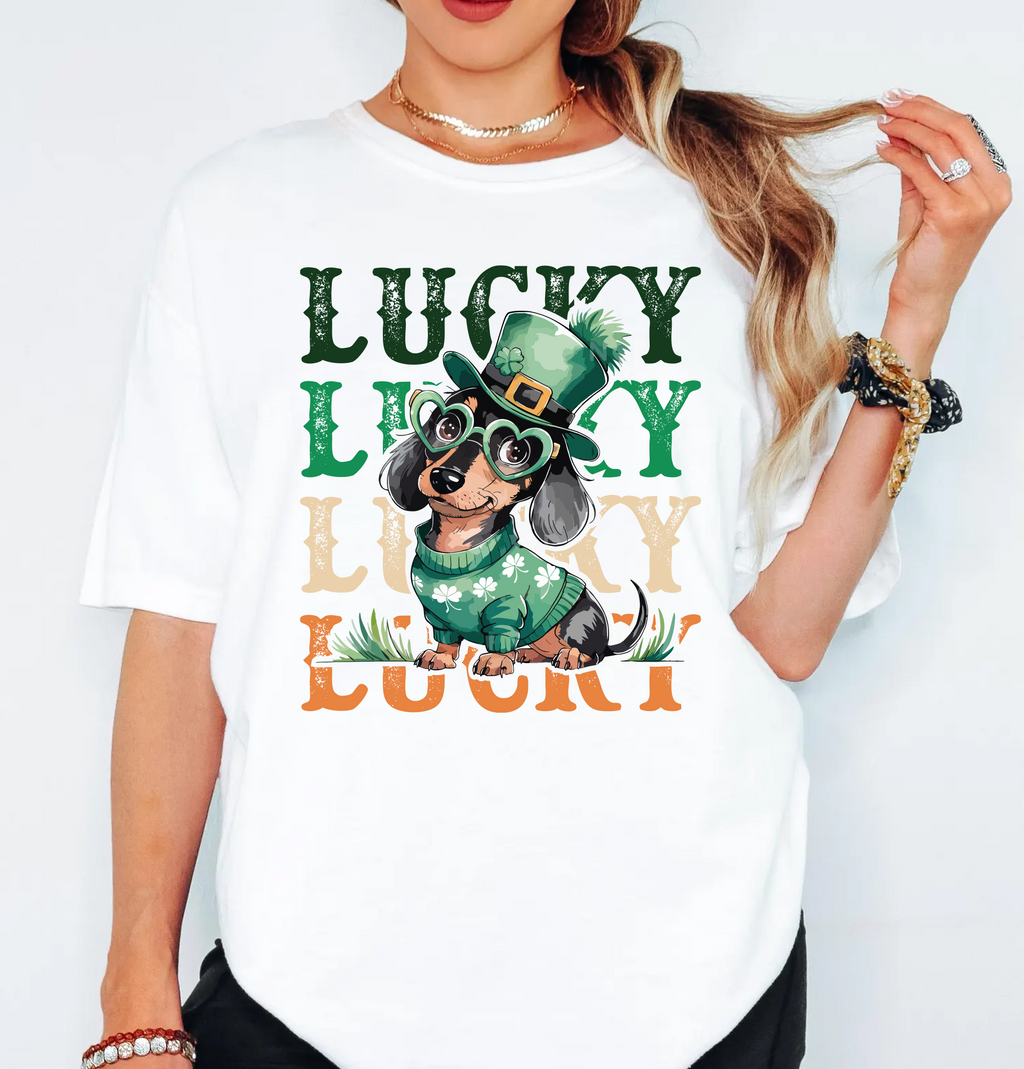 Lucky Dog,St Patricks Shirts(QS1212)