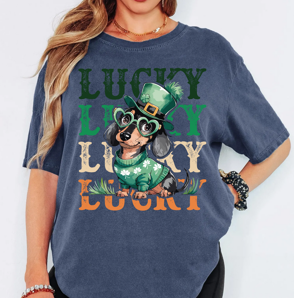 Lucky Dog,St Patricks Shirts(QS1212)