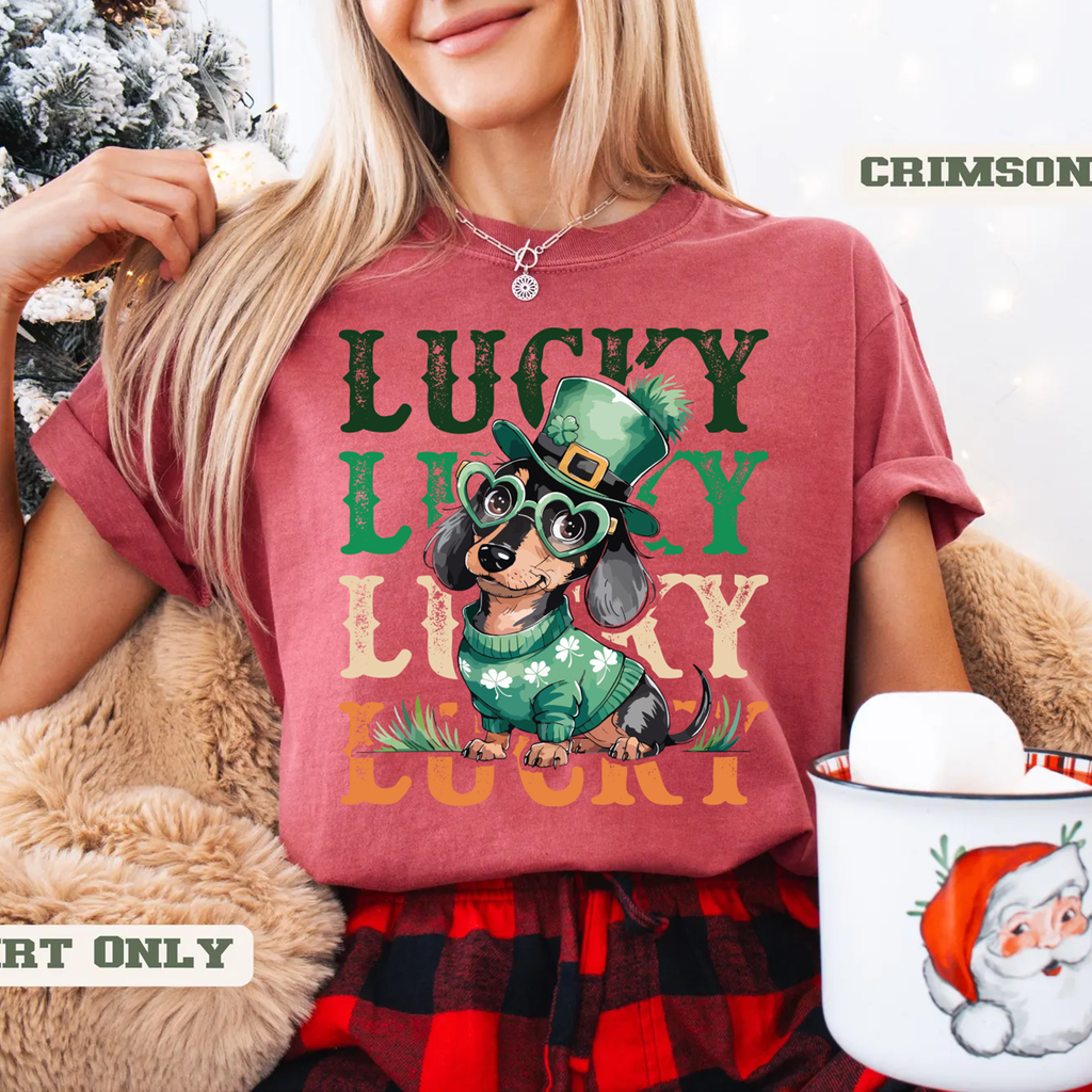 Lucky Dog,St Patricks Shirts(QS1212)