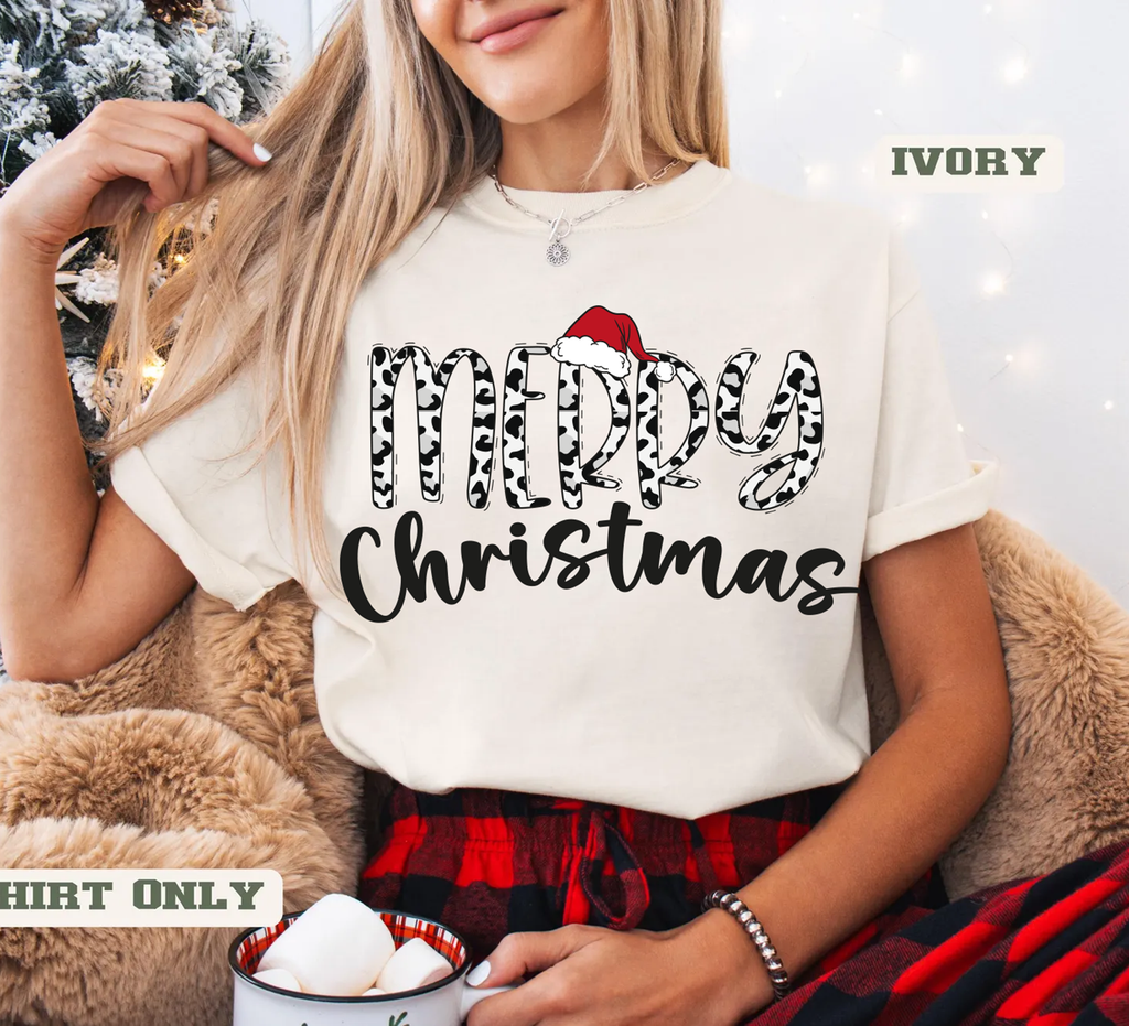 Merry Christmas,Santa hat Shirts(QS1453)