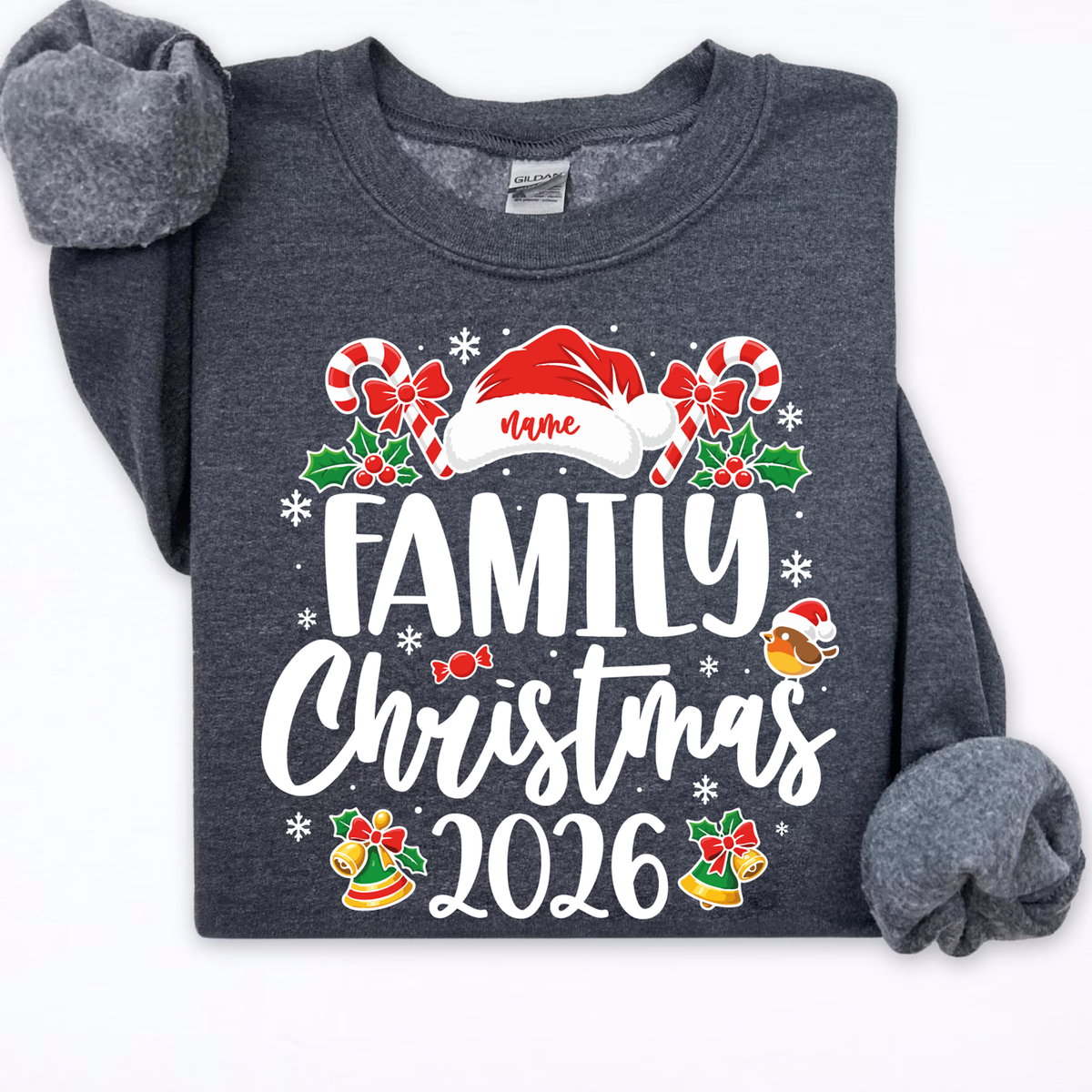 (Customizable)Christmas family shirt, Matching Family Christmas shirt, Bella Canvas Christmas shirt, Christmas sweatshirt, Xmas family tees(QS1508)