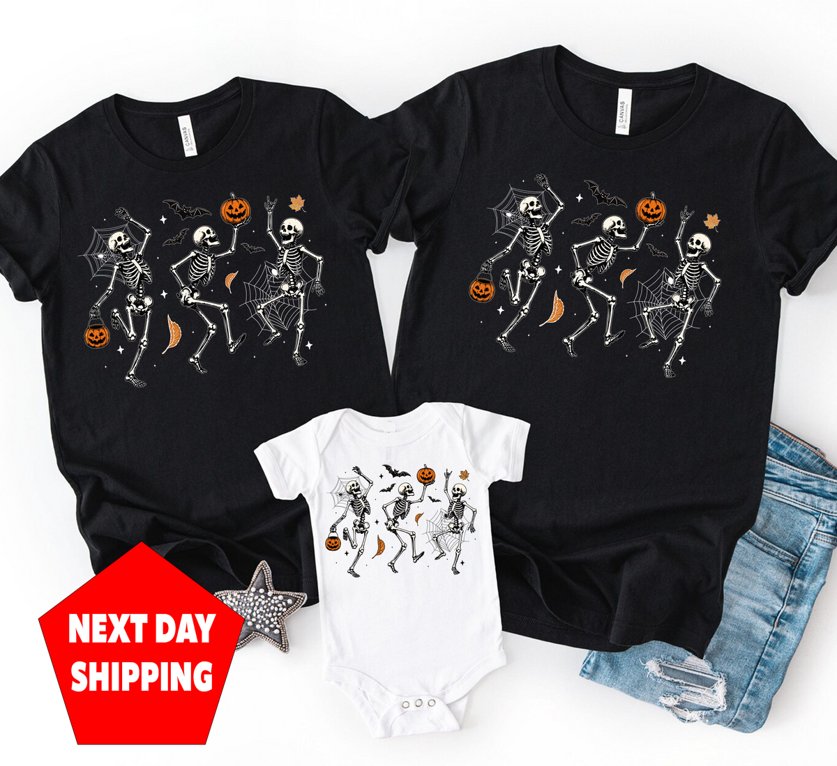 Halloween,Skeleton,Trick or Treat Shirt(QS1491)