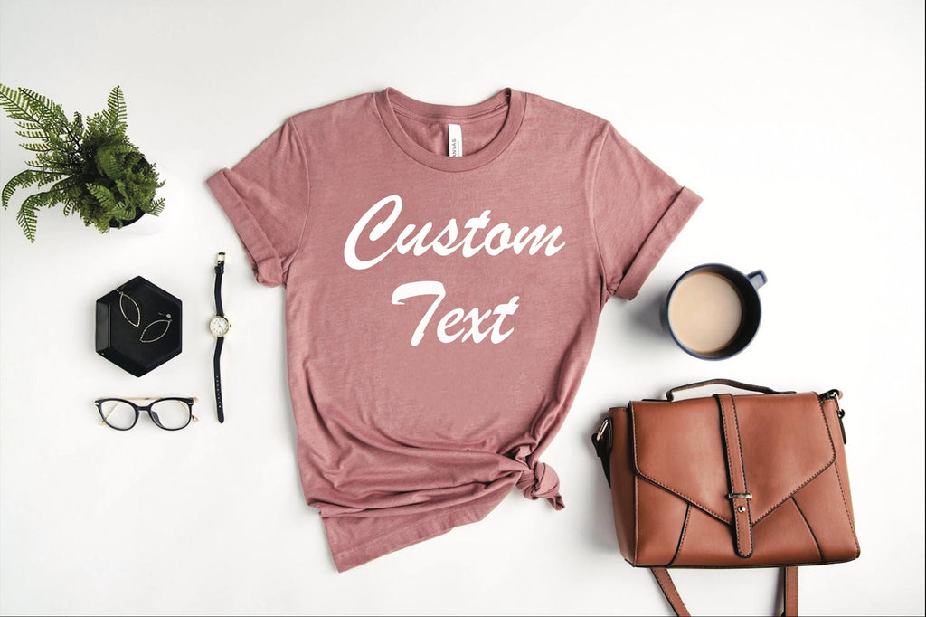 Personalized Bella Canvas T-shirt: Custom Text Shirt, Custom logo (SKU)