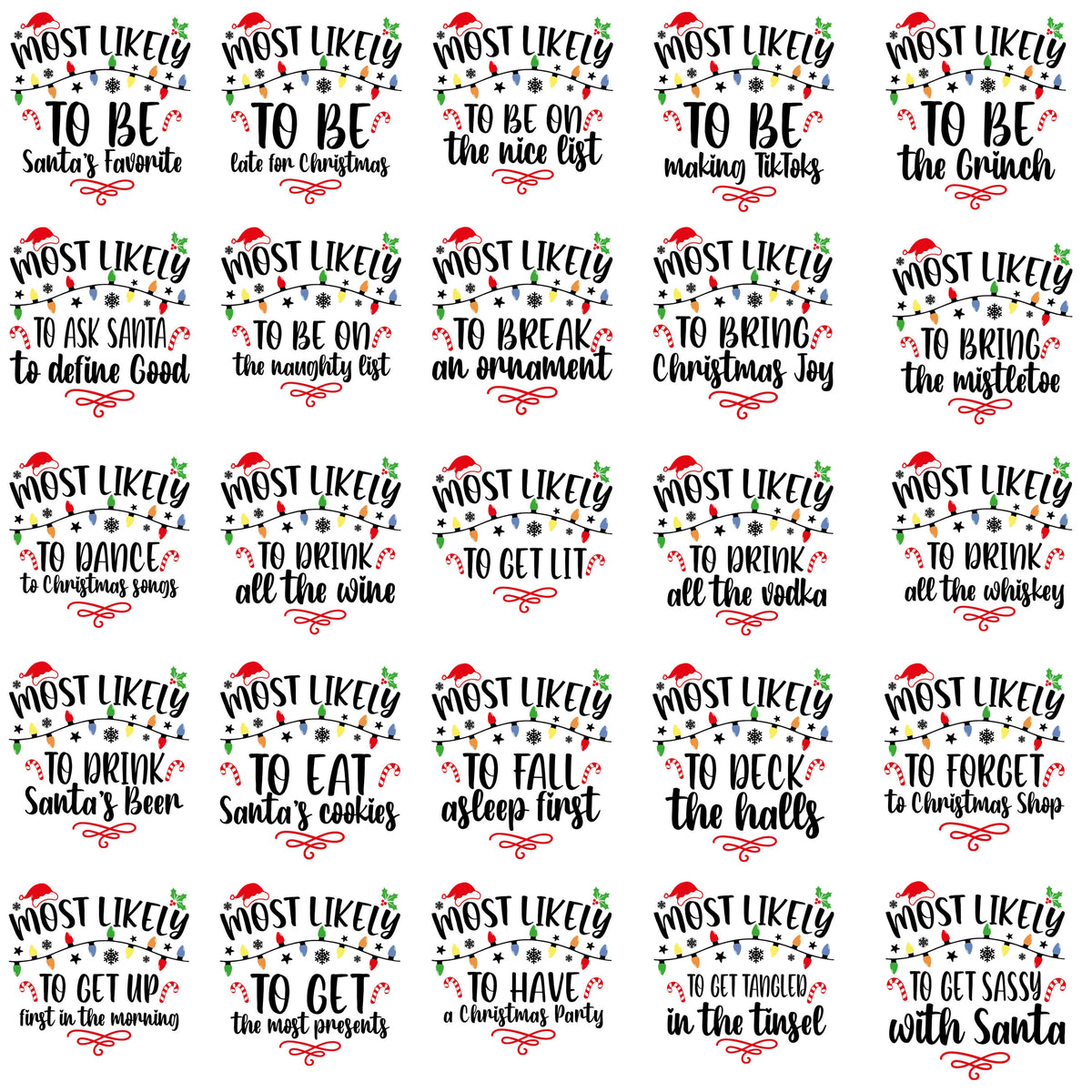 Most Likely Quotes Christmas(QS1531)