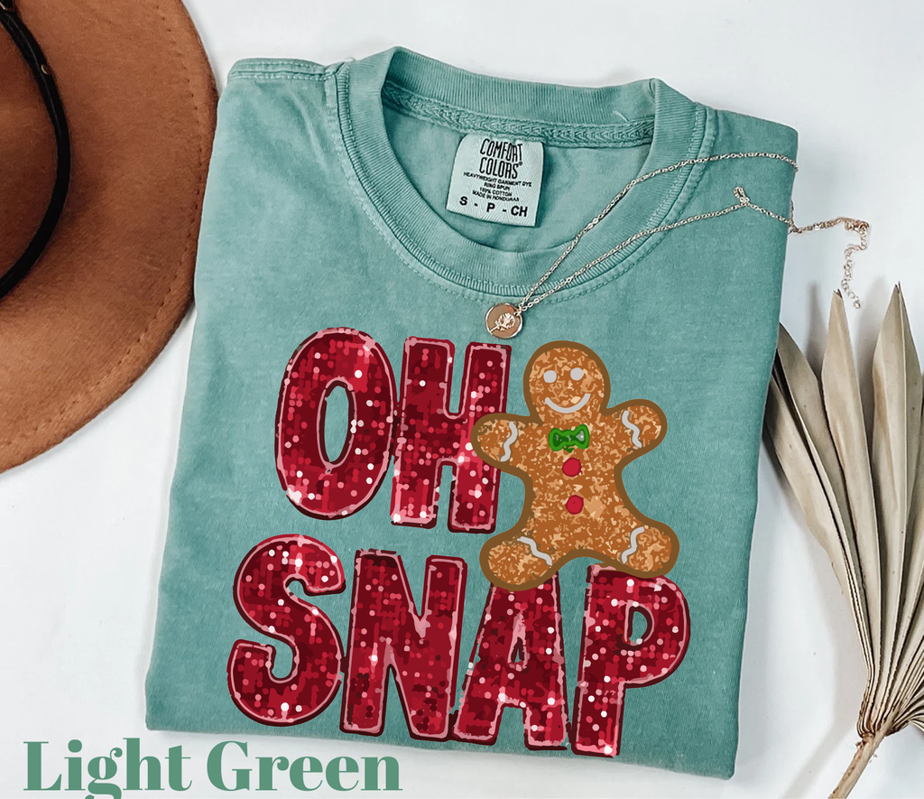 Oh Snap Gingerbread,Christmas Shirts(QS1036)