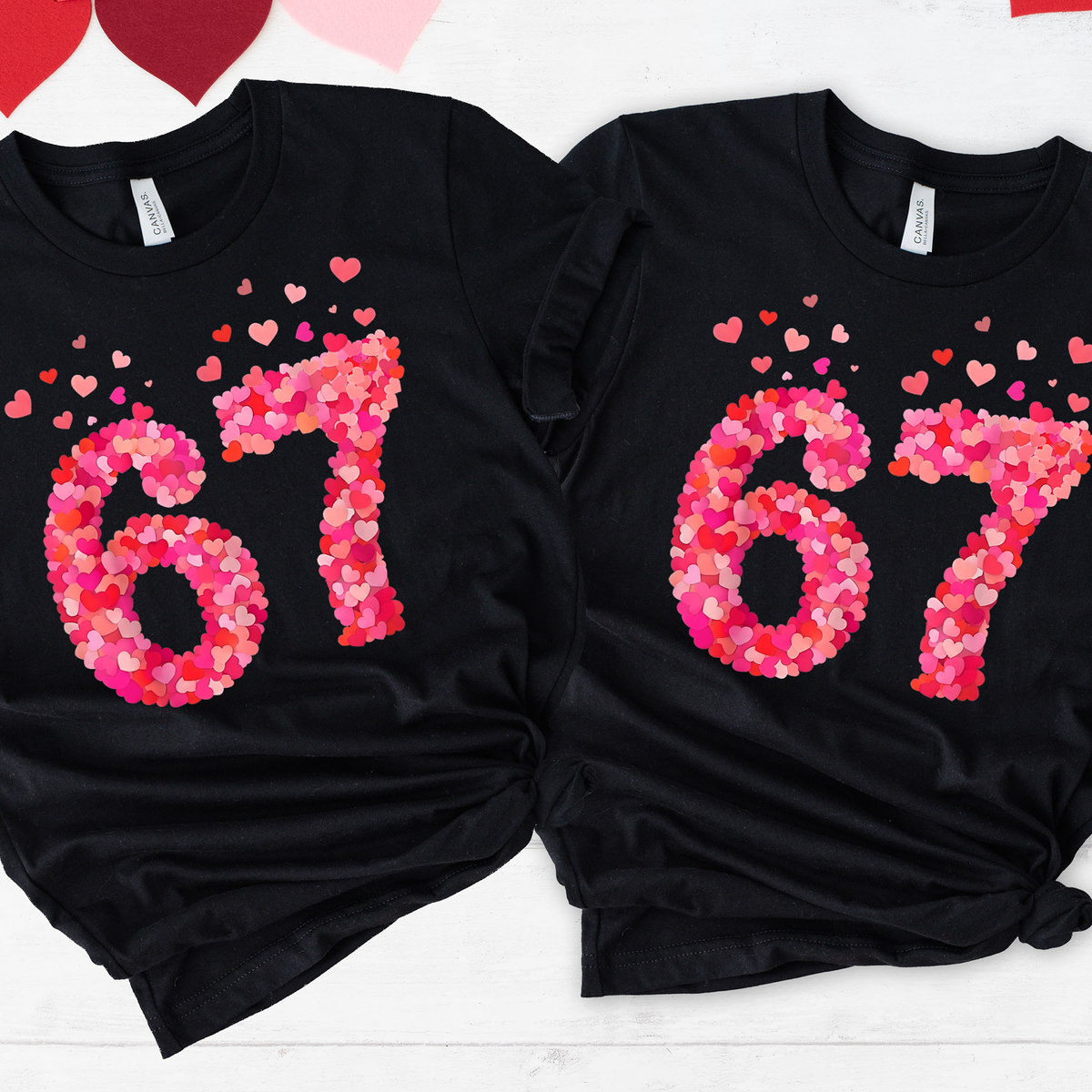 Valentines Day,Heart Pattern 67 Shirts(QS1222)