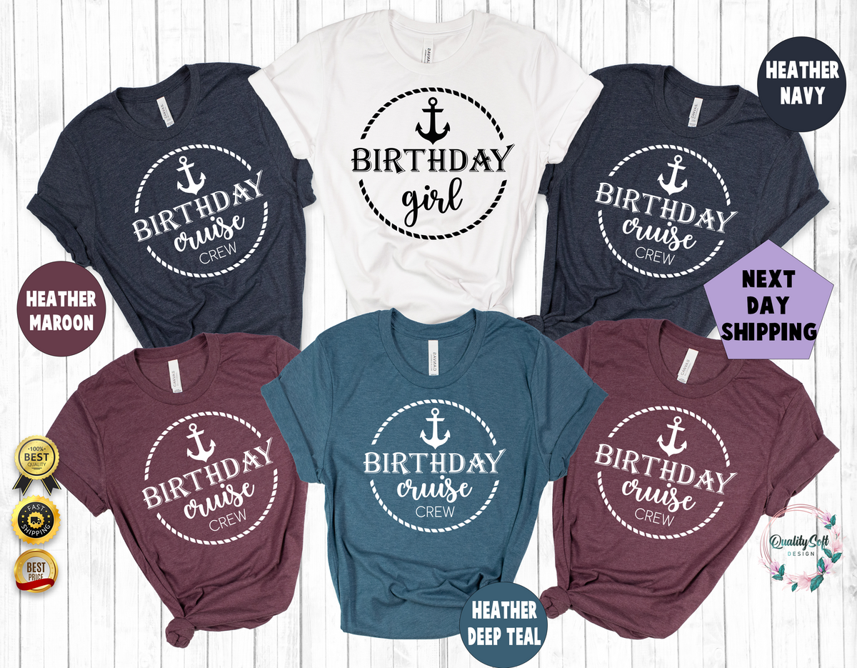 (Customizable)Cruise Birthday,Anchor Shirts(QS1322)
