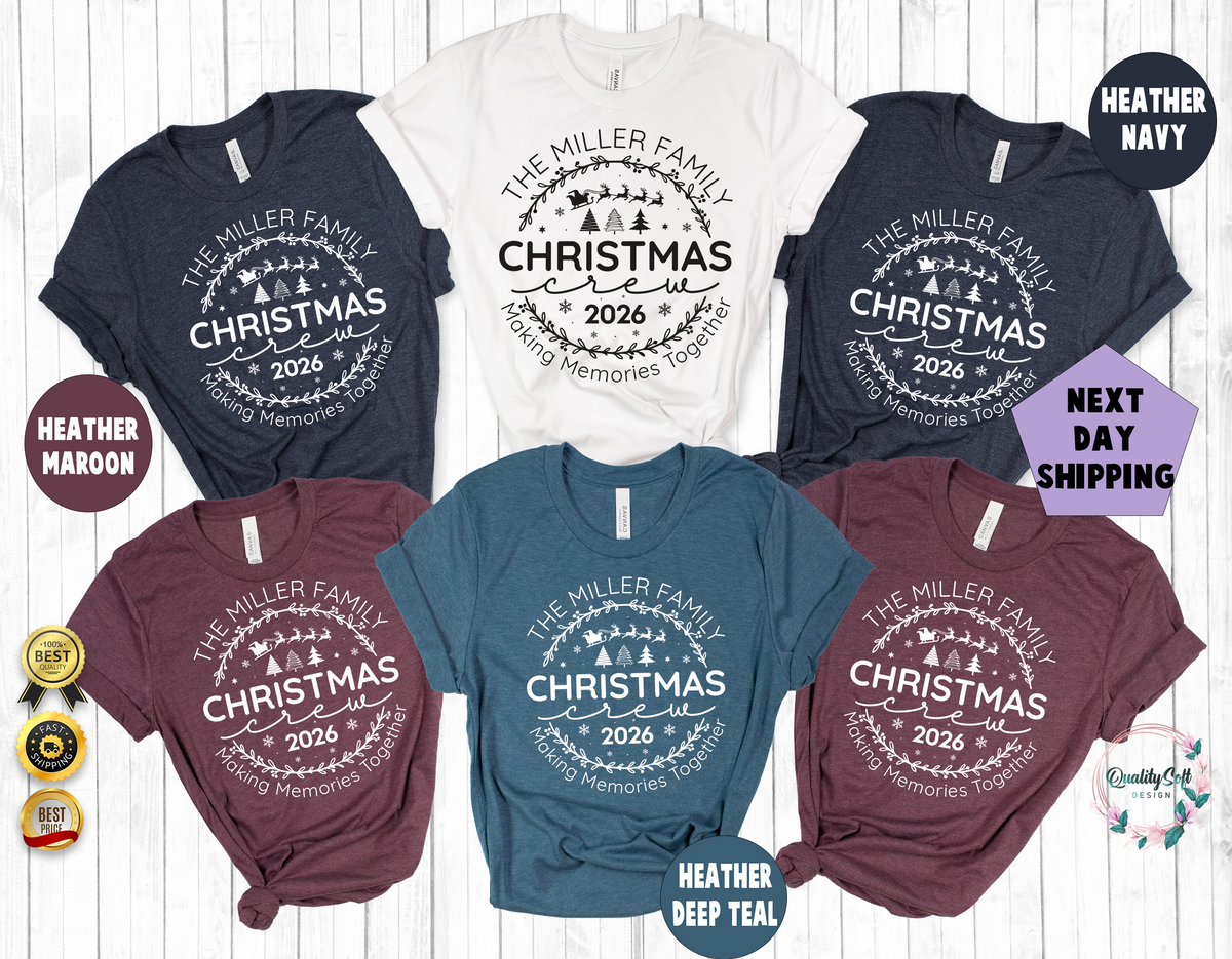 Family Christmas Shirts,Custom Name(QS1533)