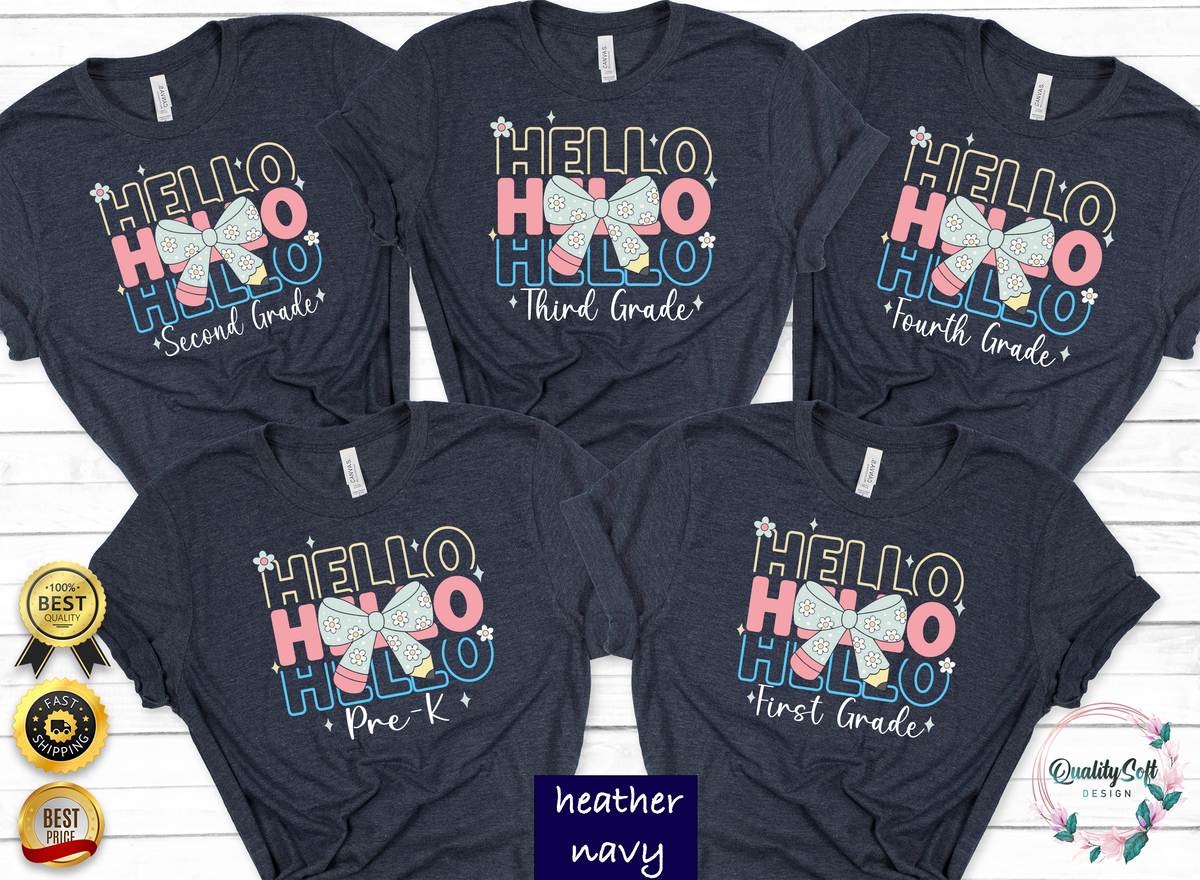 (Customizable)Girl, Hello,School Shirts(QS957)