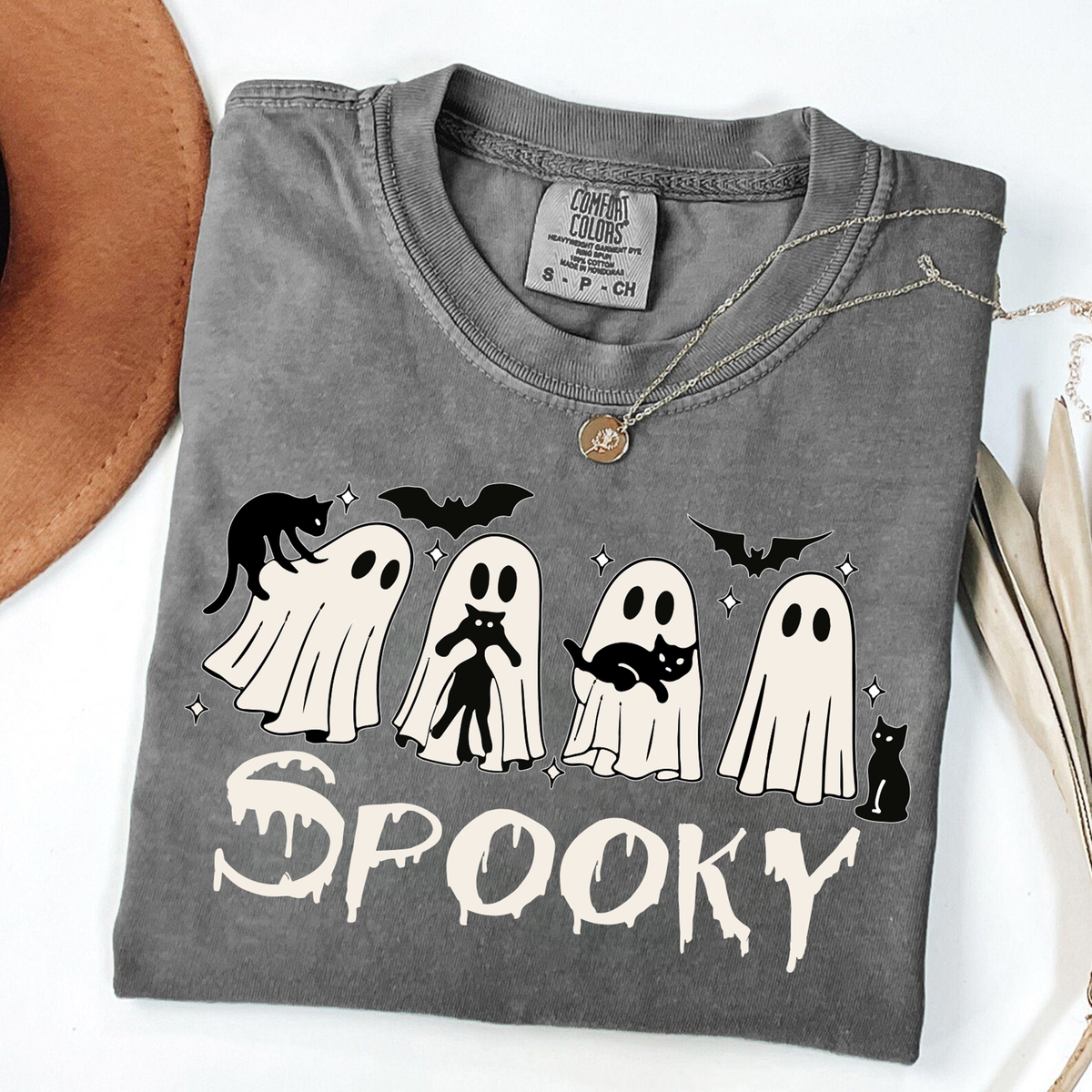 Spooky Multi Ghost,Halloween Shirts(QS859)