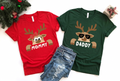 (Customizable)Reindeer Family,Christmas Shirts(QS975)