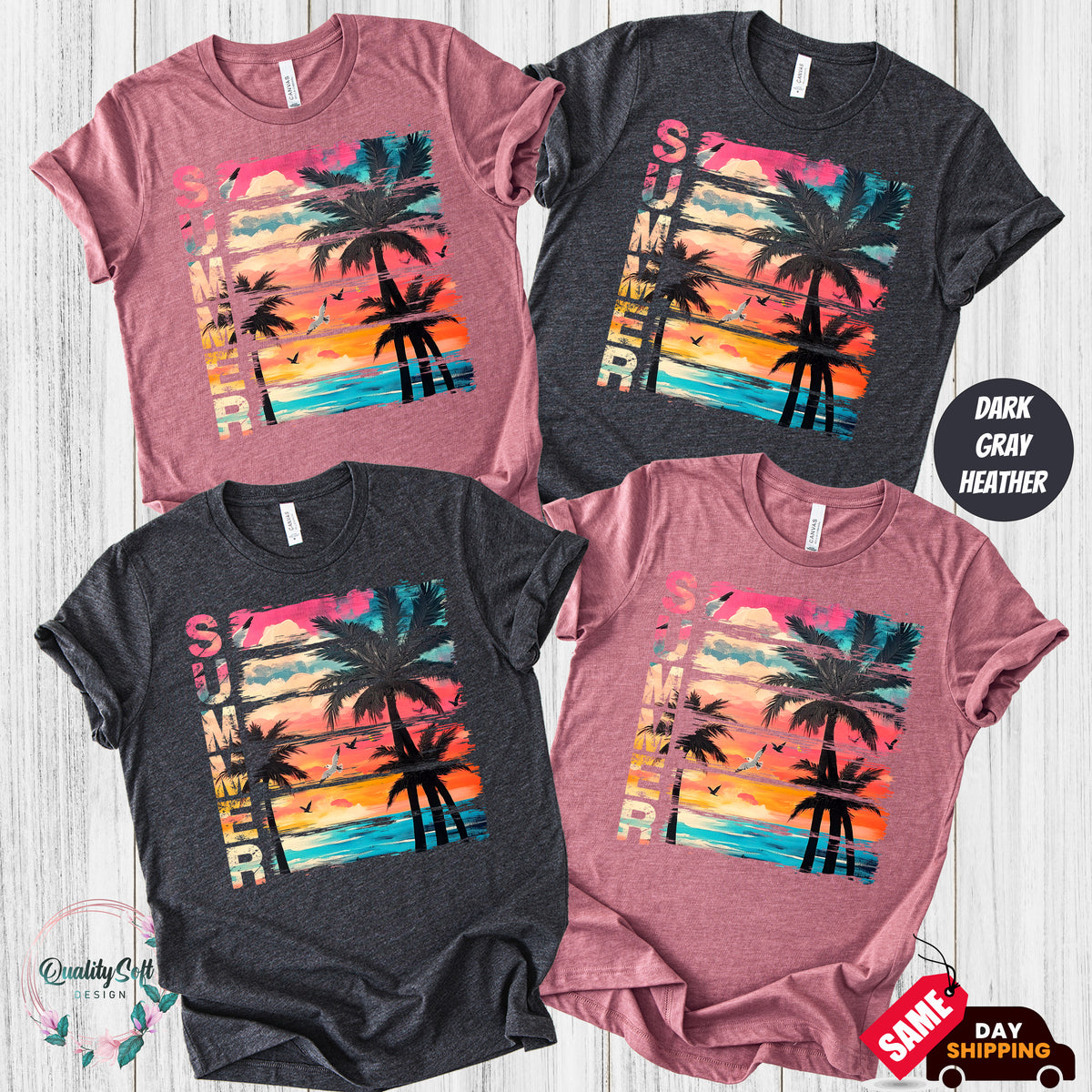 Summer Time,Vacation Shirt(QS1389)