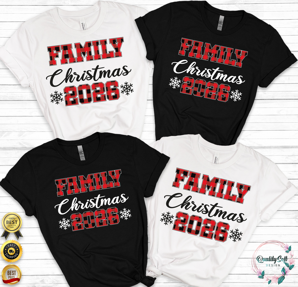Christmas family shirt, Matching Family Christmas shirt, Bella Canvas Christmas Short and Long sleeve shirt, Christmas sweatshirt, Xmas family tees(QS1534)