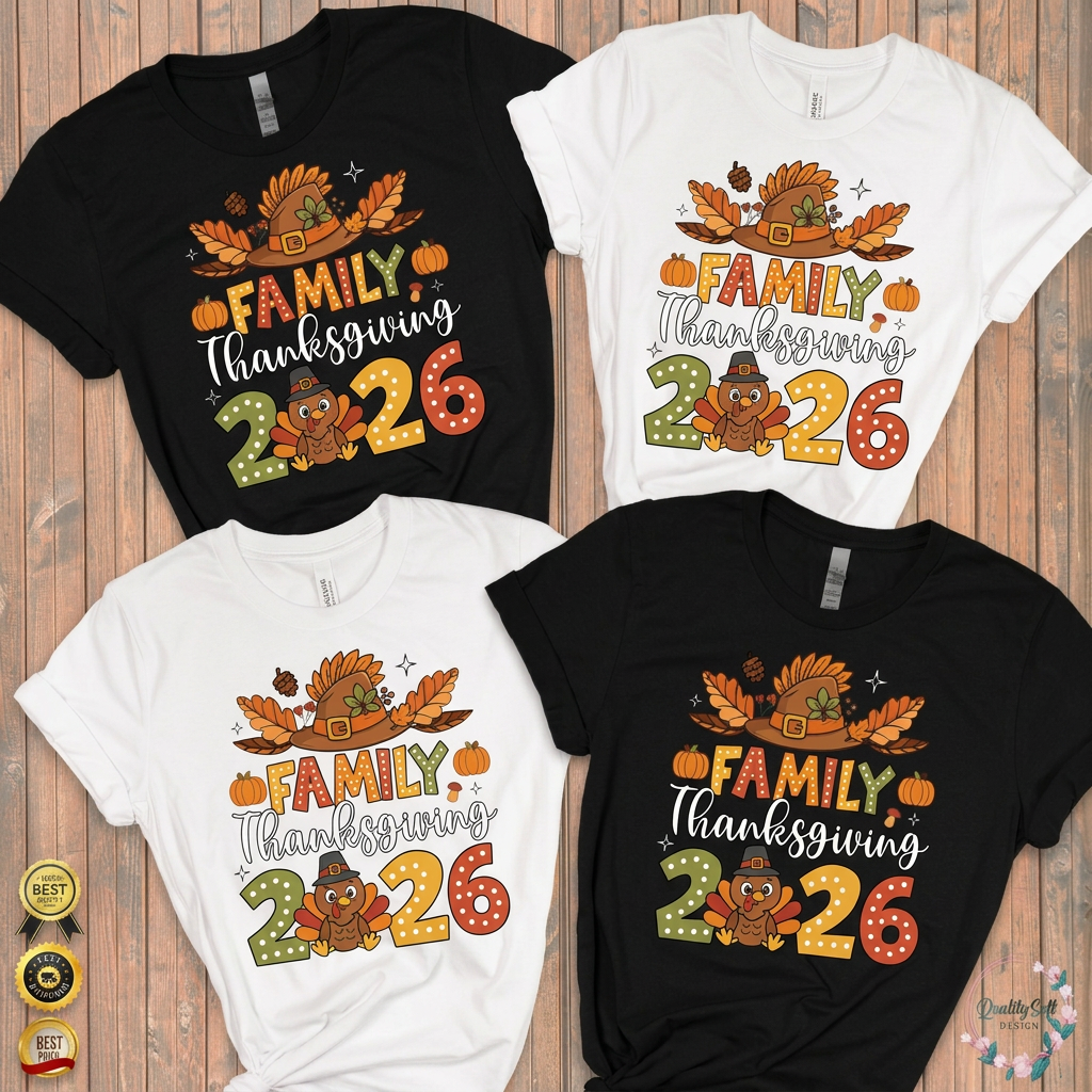 Family Thanksgiving 2026-2027,Fall Shirts(QS1008)