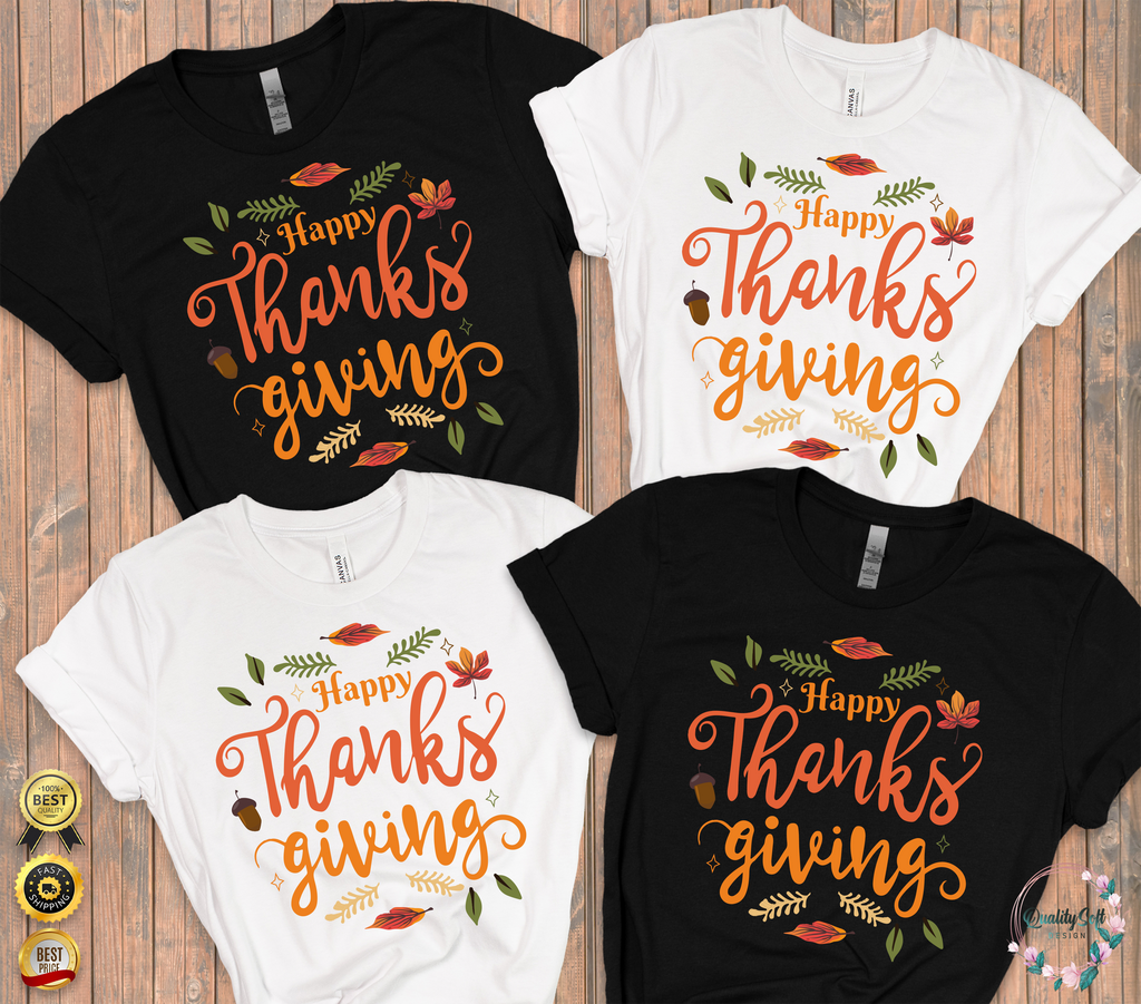 Happy Thanksgiving,Fall Shirts(QS1010)