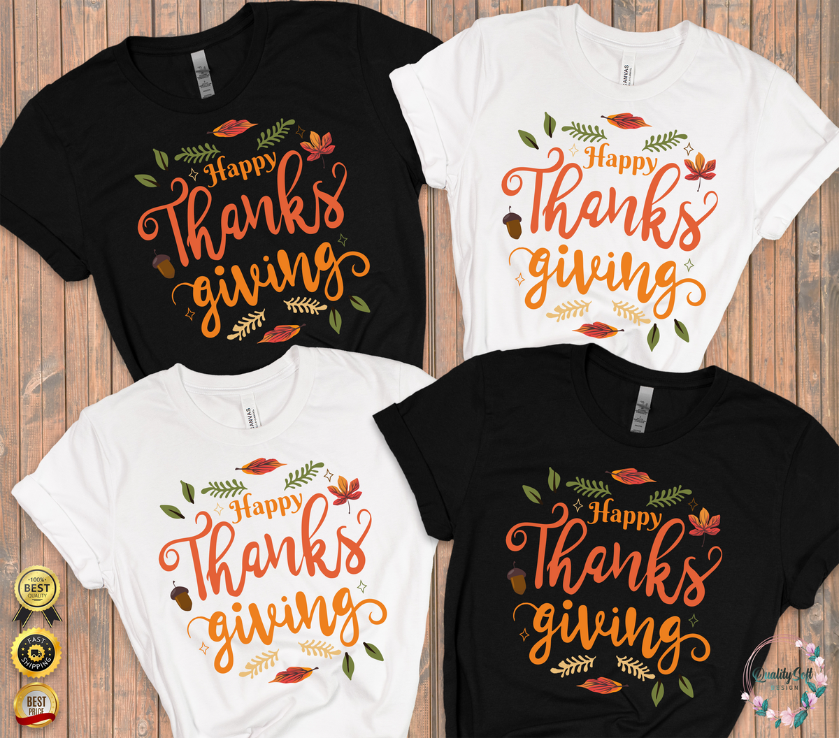Happy Thanksgiving,Fall Shirts(QS1010)