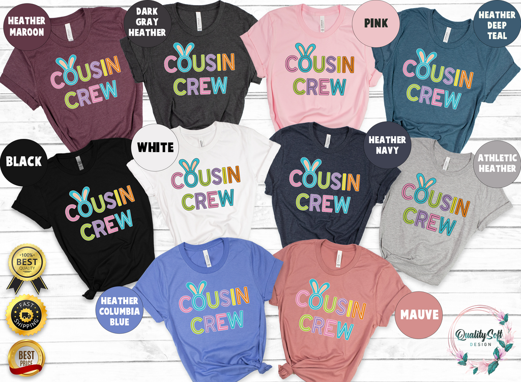 Cousin Crew,Bunny Easter Shirts(QS1220)