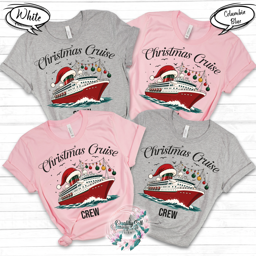Christmas Cruise Crew Shirts, Cruisin family shirts, Cruise shirts (QS1494)