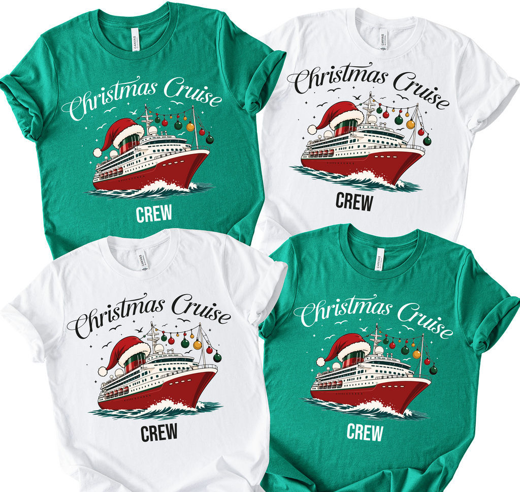 Christmas Cruise Crew Shirts, Cruisin family shirts, Cruise shirts (QS1494)