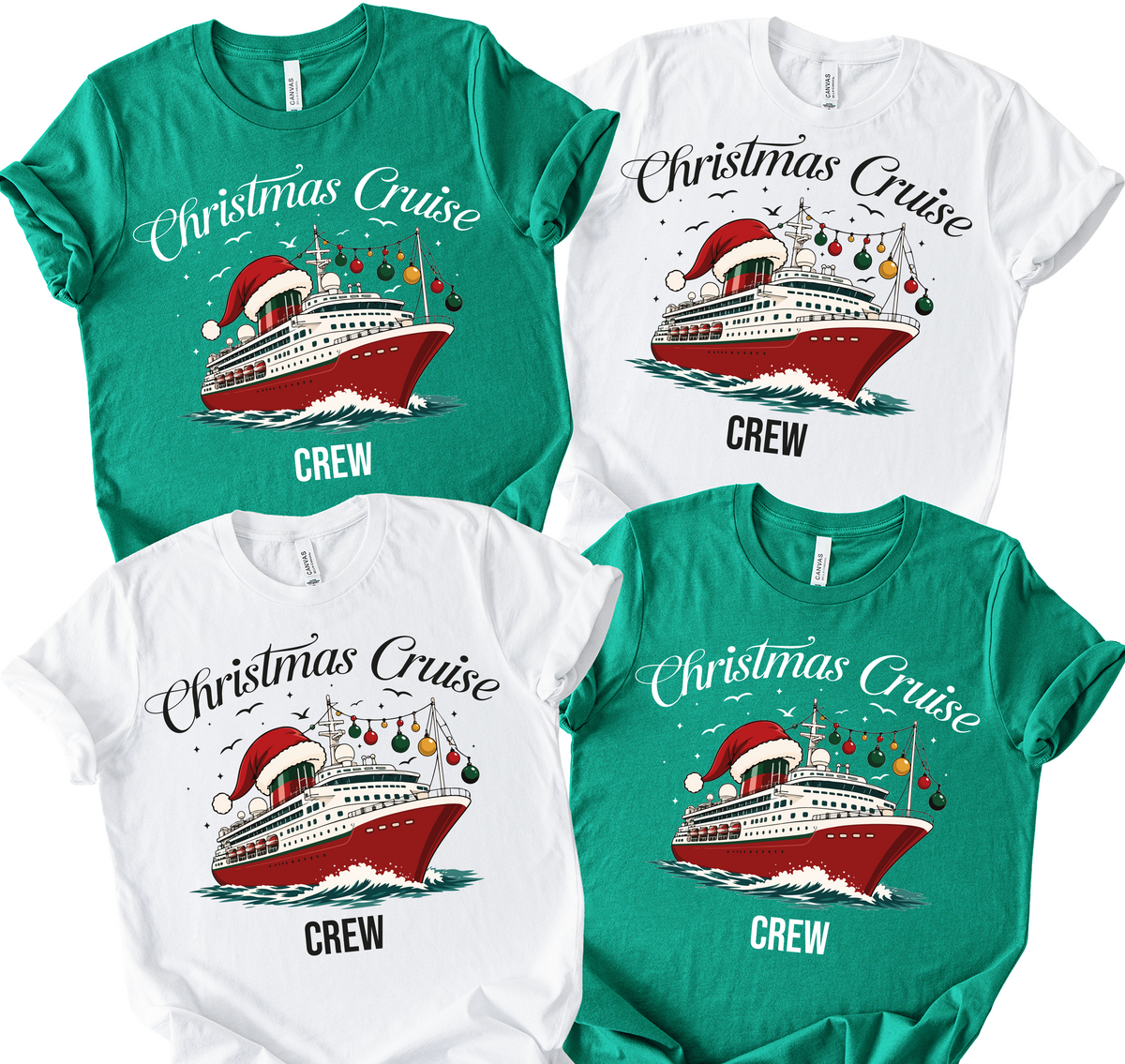 Christmas Cruise Crew Shirts, Cruisin family shirts, Cruise shirts (QS1494)