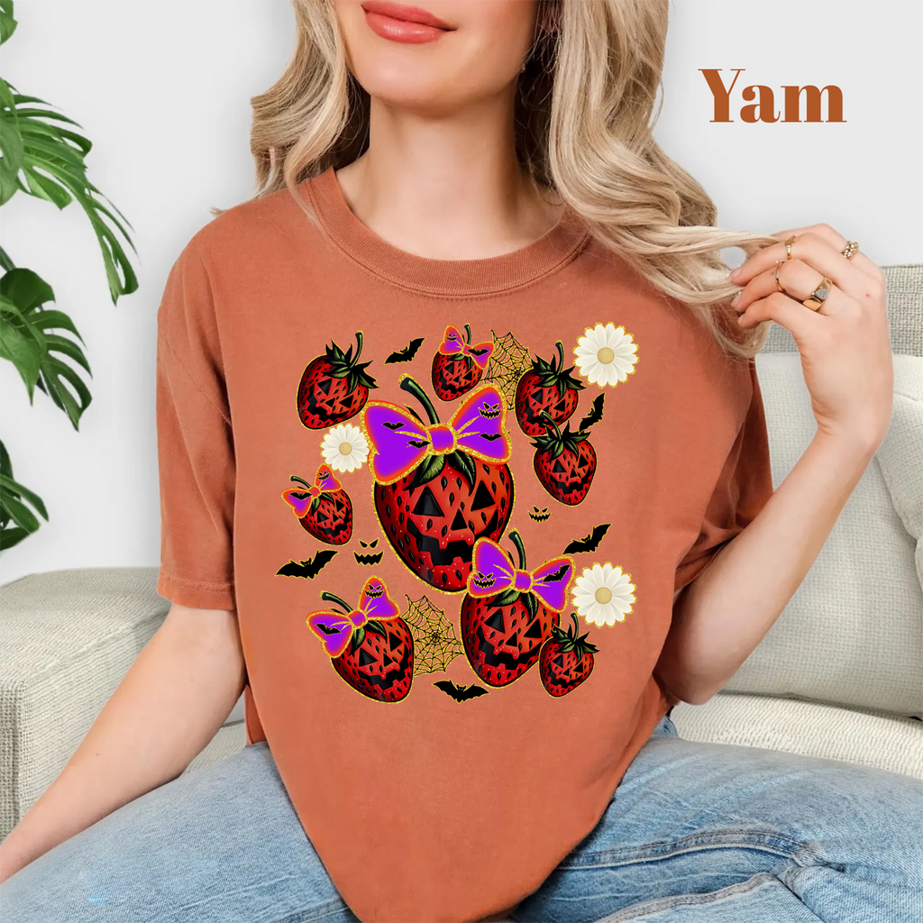 Spooky Strawberry,Halloween Shirts(QS899)
