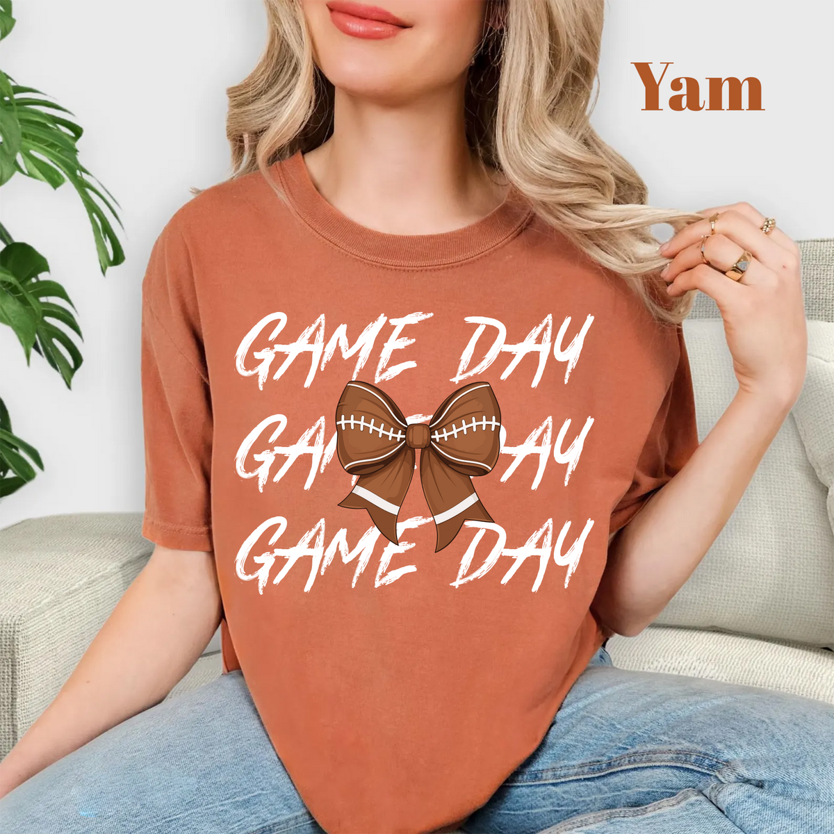 Football Ribbon,Game Day Shirts(QS1525)