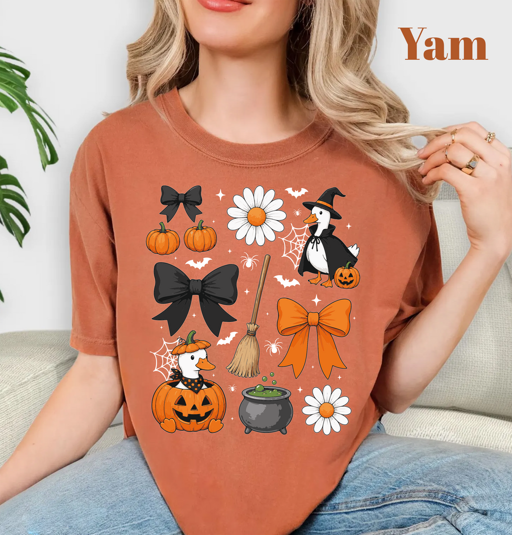 Halloween,Cute Duck,Pumpkins(QS1472)