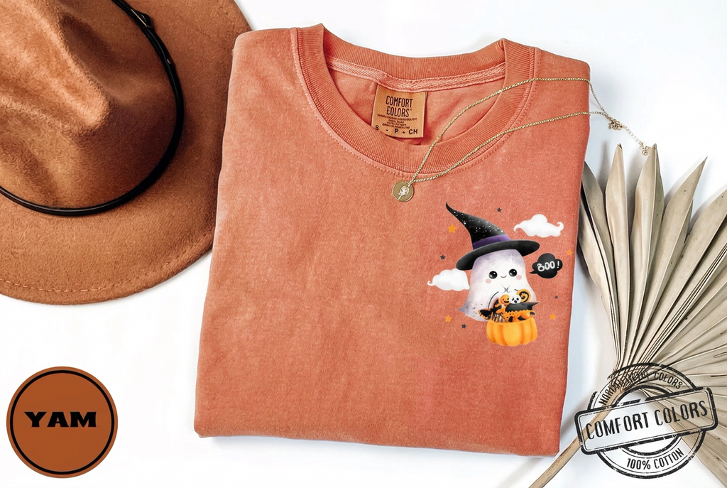 Trick or Treat Ghost,Halloween Shirts(QS888)